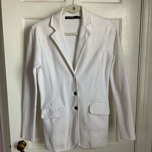 Lauren Ralph Women's White Knit Blazer